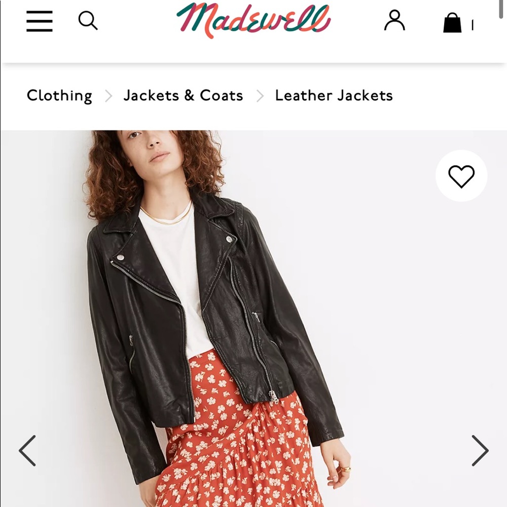 Madewell Washed Leather Motorcycle Jacket